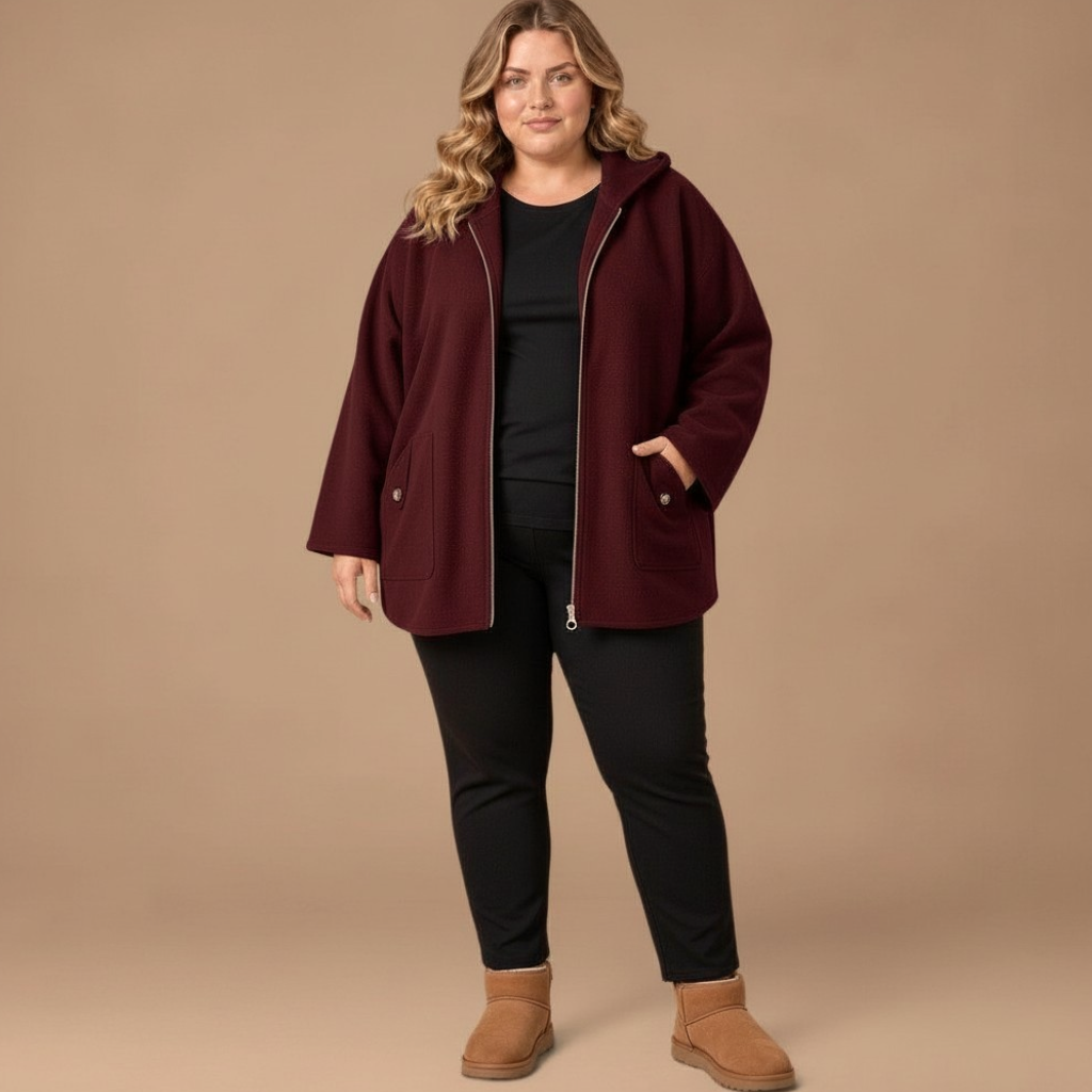 Maxi Giacca con Cappuccio Emiliana