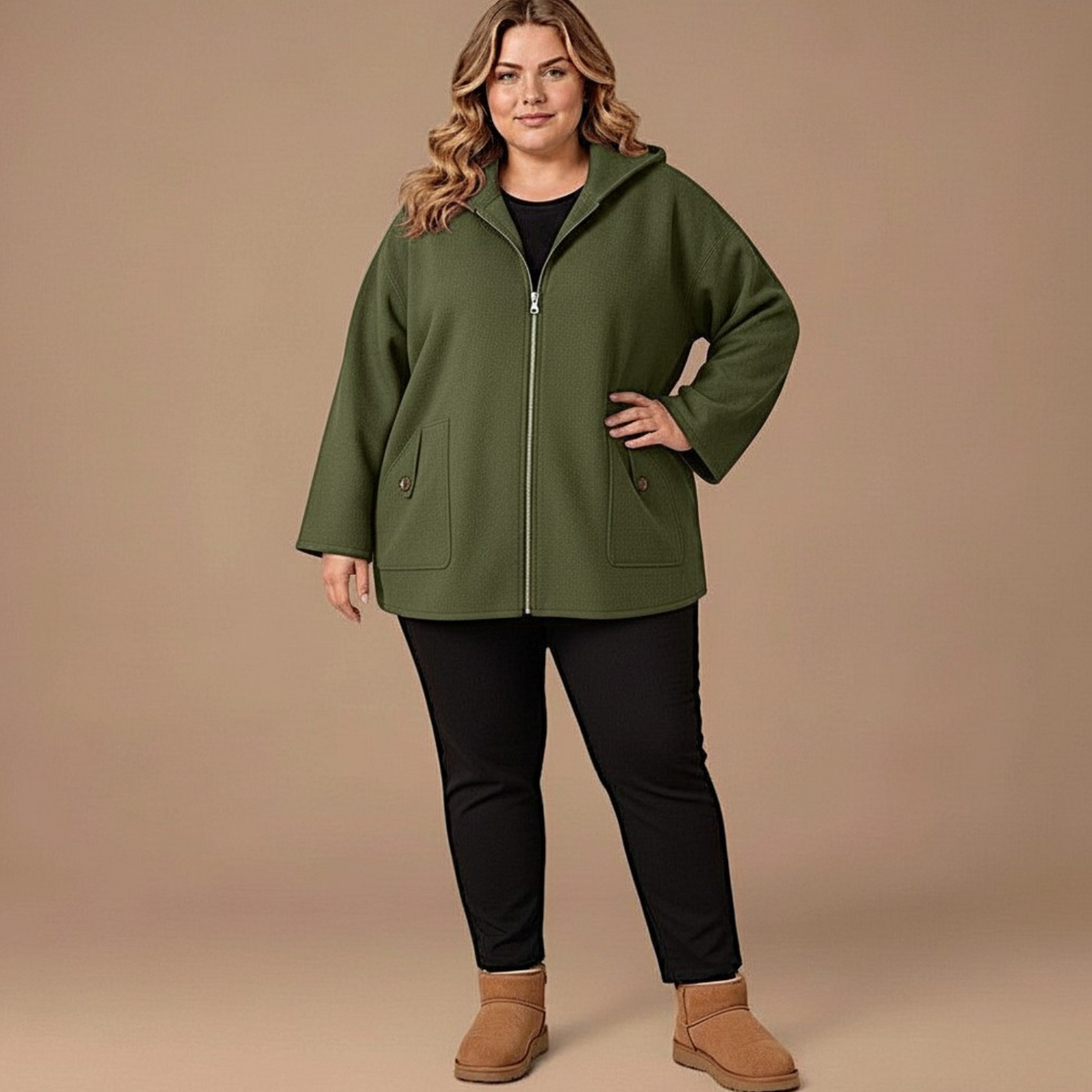 Maxi Giacca con Cappuccio Eleonora