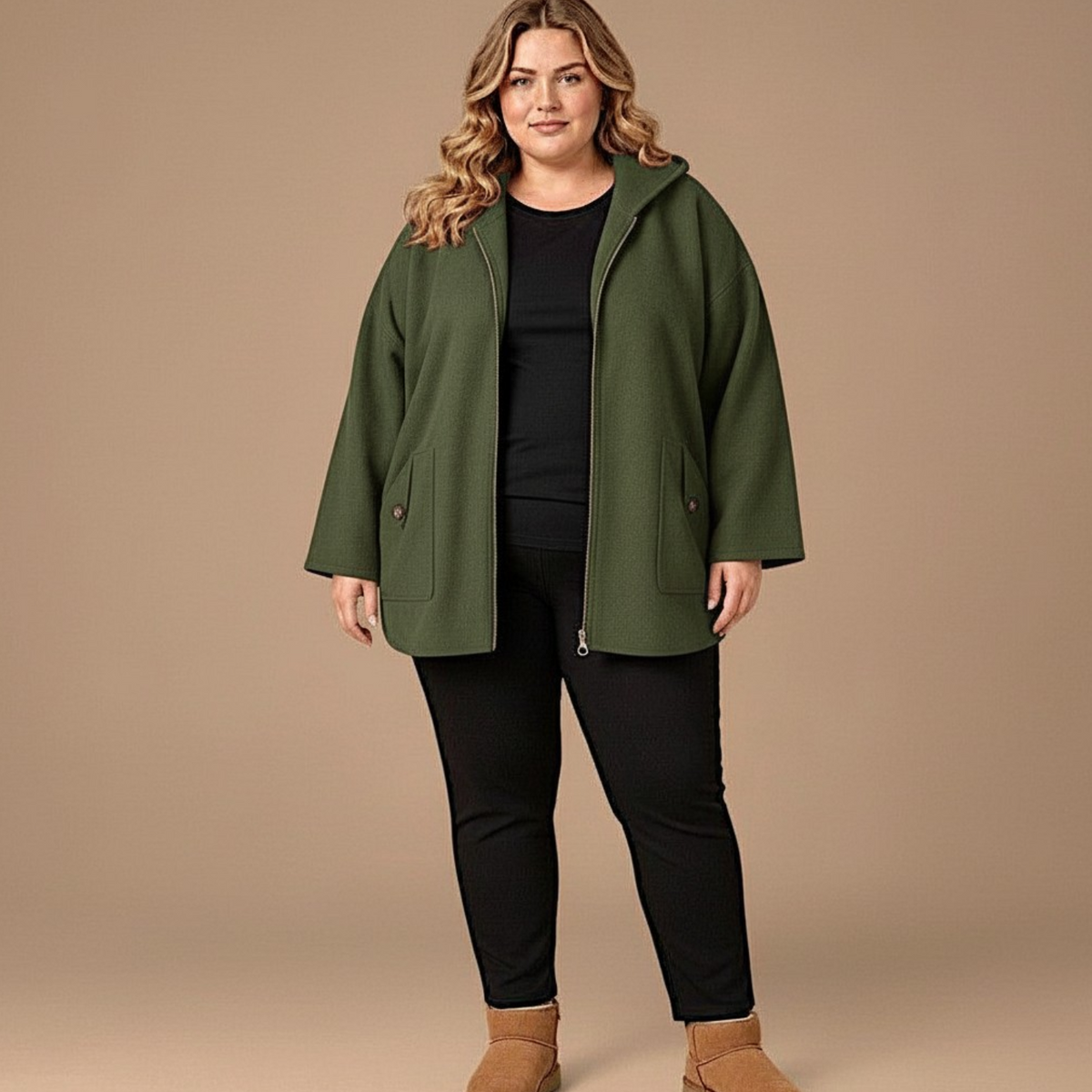 Maxi Giacca con Cappuccio Eleonora