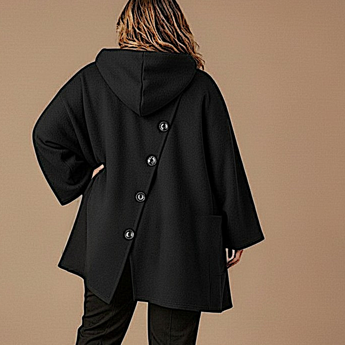 Maxi Giacca con Cappuccio Egle