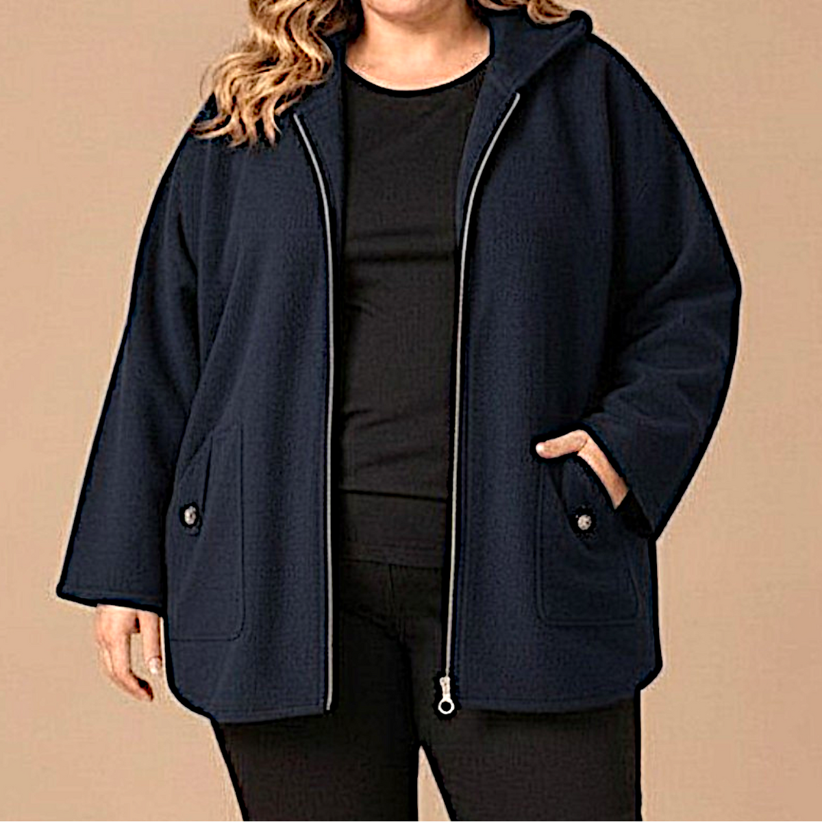 Maxi Giacca con Cappuccio Ester