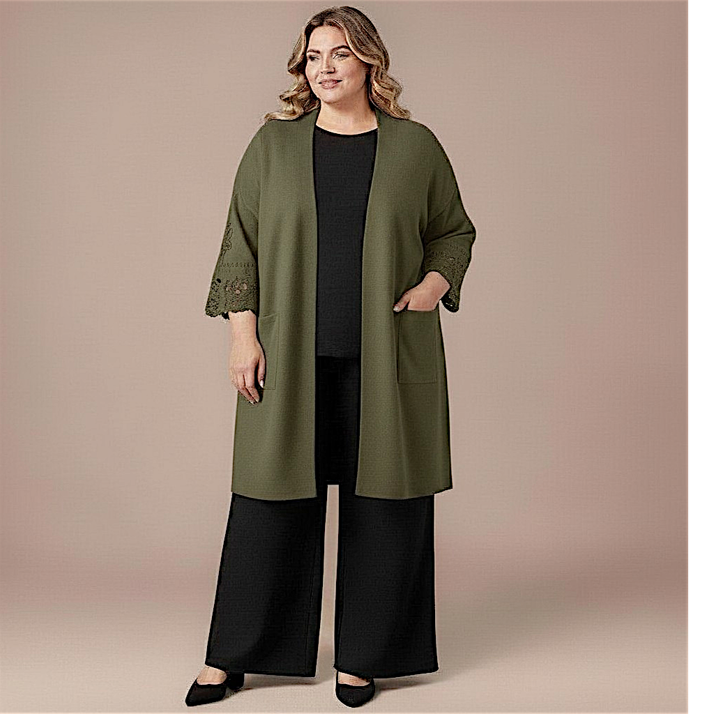 Maxi Cardigan effetto Lana Ambra