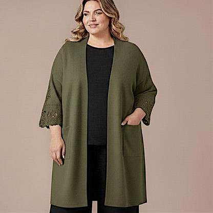 Maxi Cardigan effetto Lana Ambra