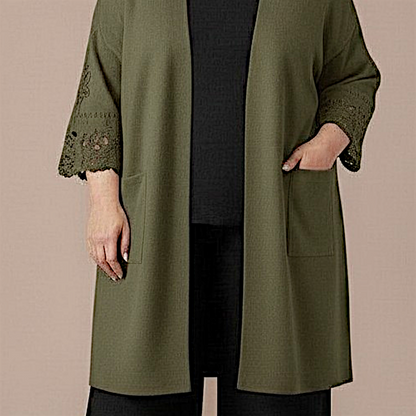 Maxi Cardigan effetto Lana Ambra
