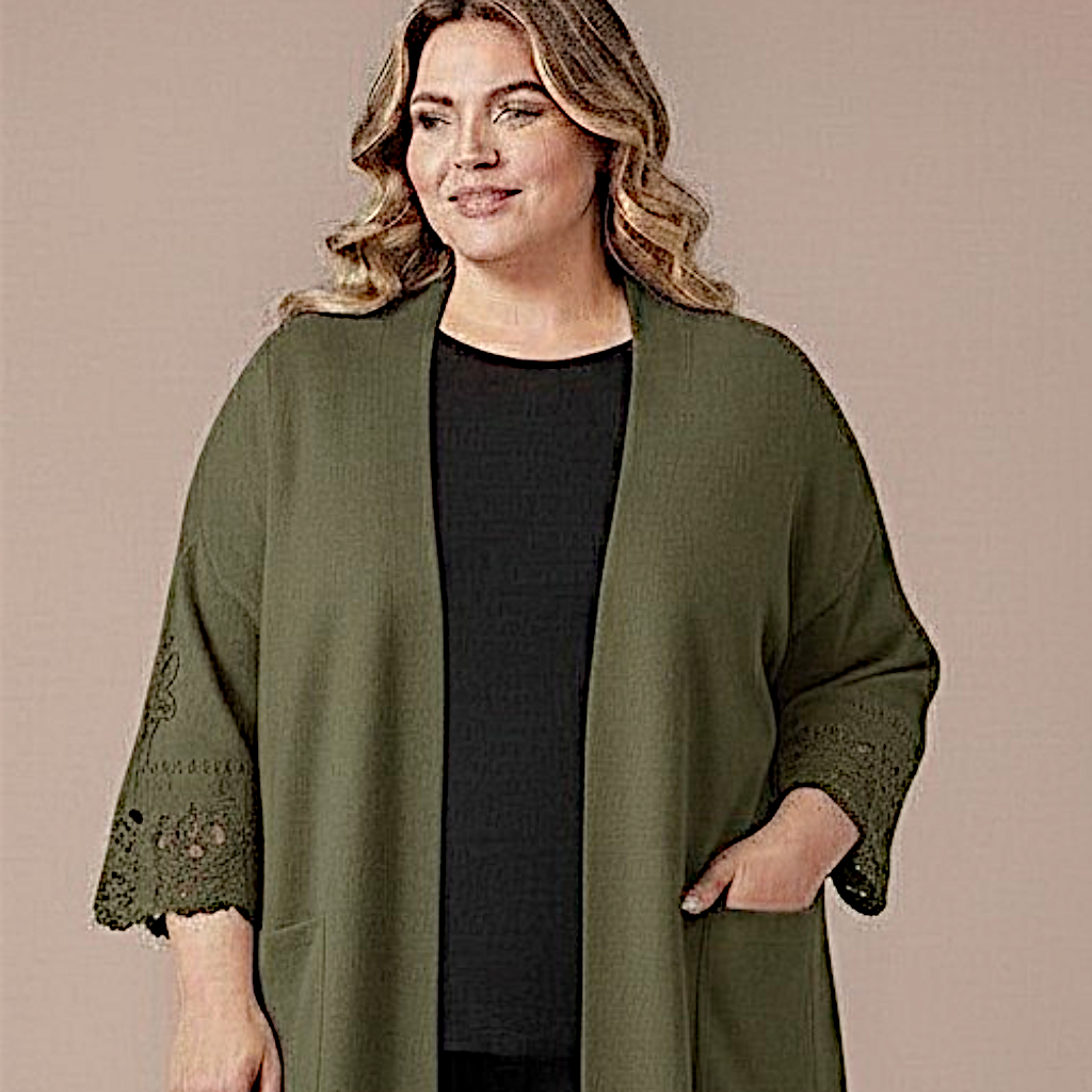 Maxi Cardigan effetto Lana Ambra