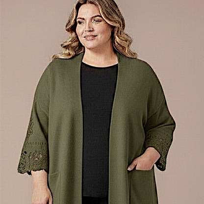 Maxi Cardigan effetto Lana Ambra