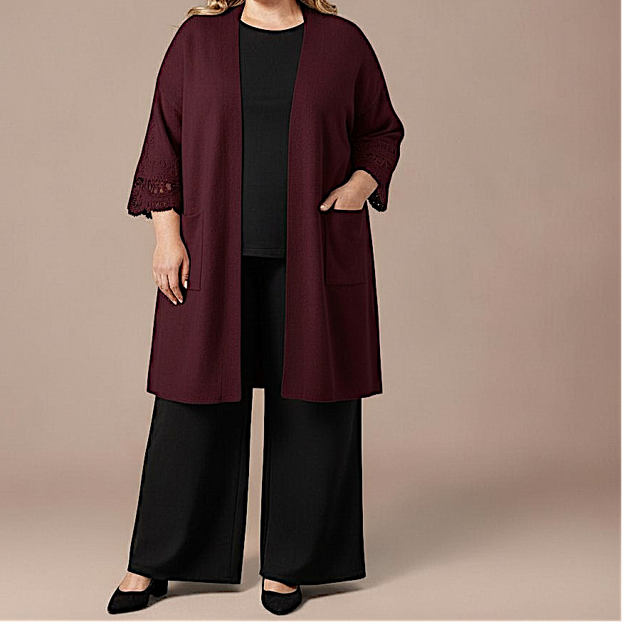 Maxi Cardigan effetto Lana Assunta