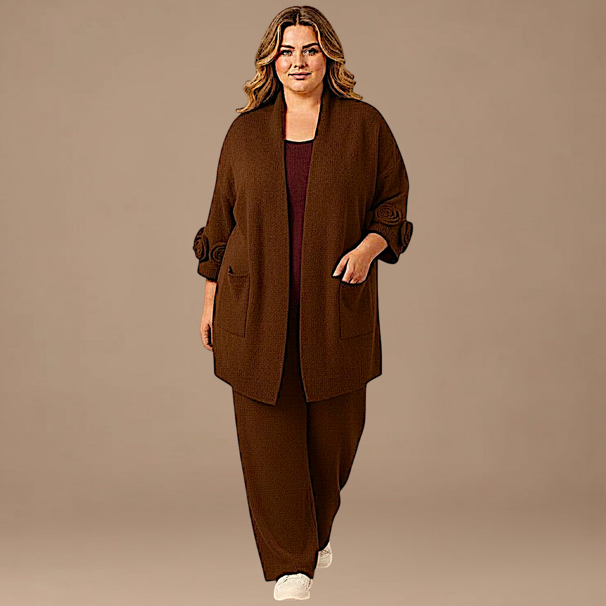 Maxi Cardigan effetto Lana Placida