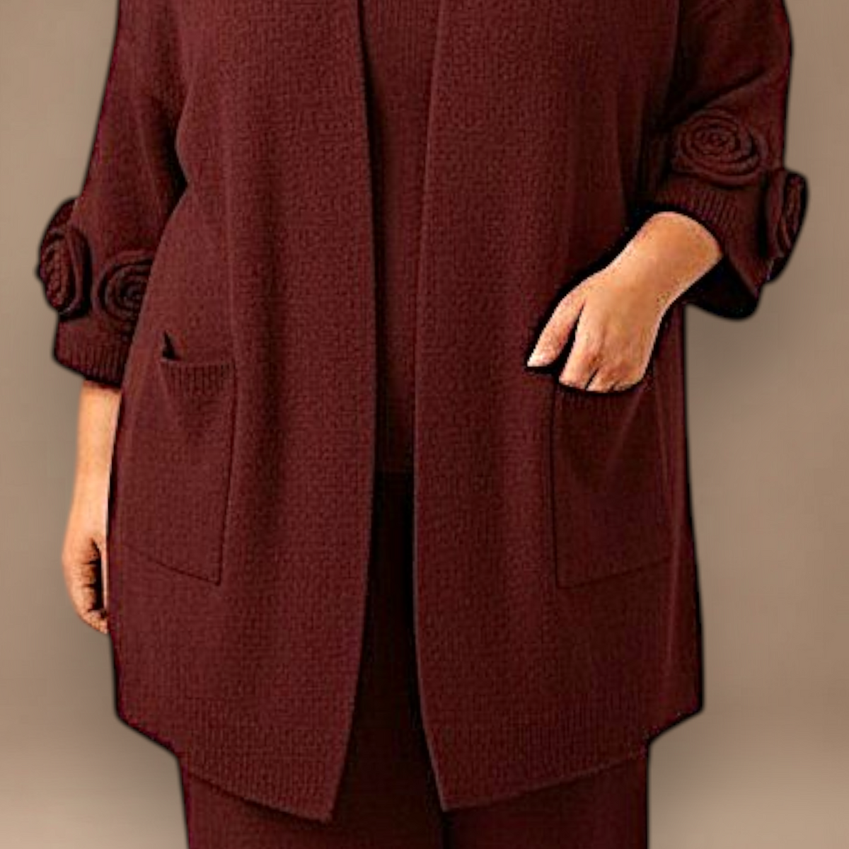 Maxi Cardigan effetto Lana Prisca