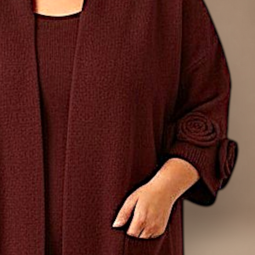 Maxi Cardigan effetto Lana Prisca
