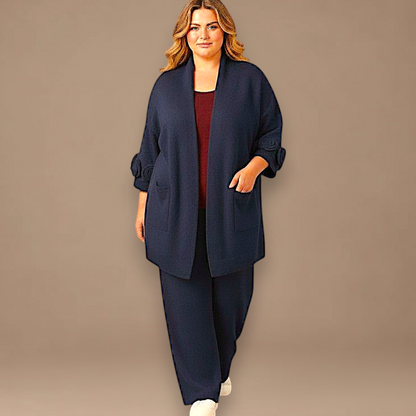 Maxi Cardigan effetto Lana Pedra
