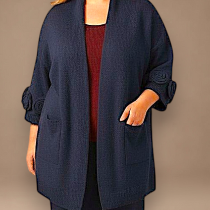 Maxi Cardigan effetto Lana Pedra