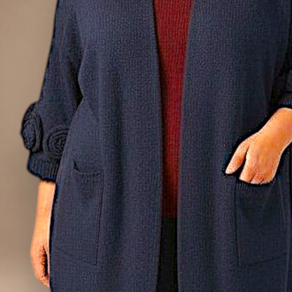 Maxi Cardigan effetto Lana Pedra
