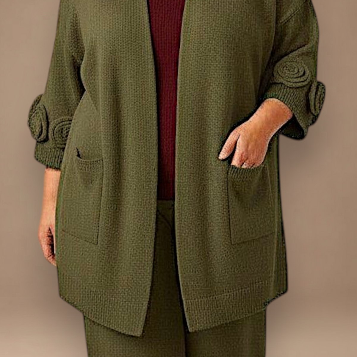 Maxi Cardigan effetto Lana Pigi
