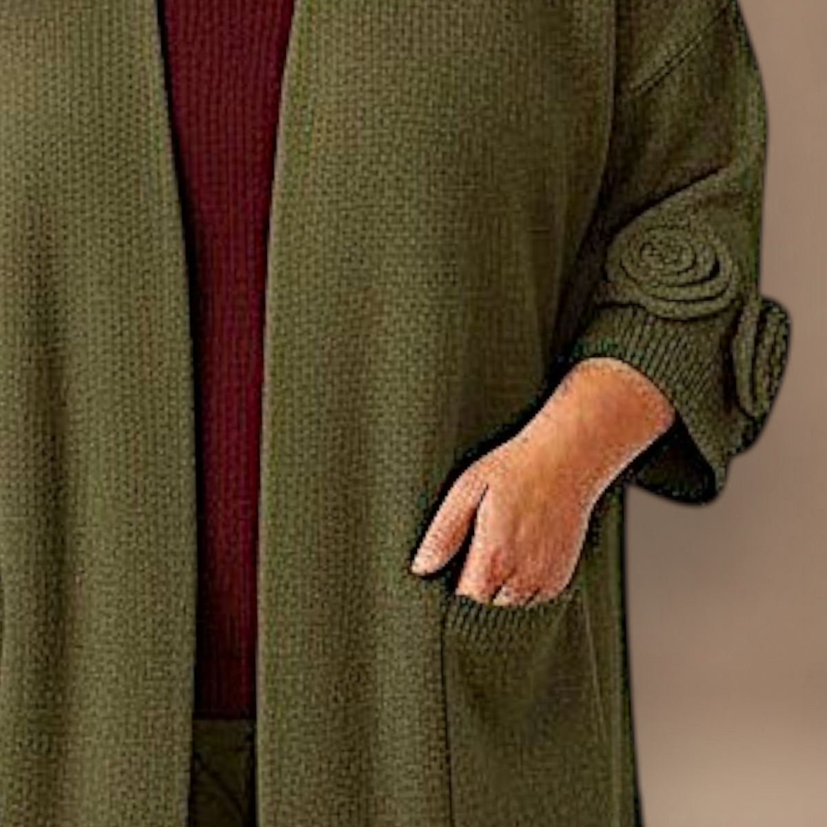 Maxi Cardigan effetto Lana Pigi