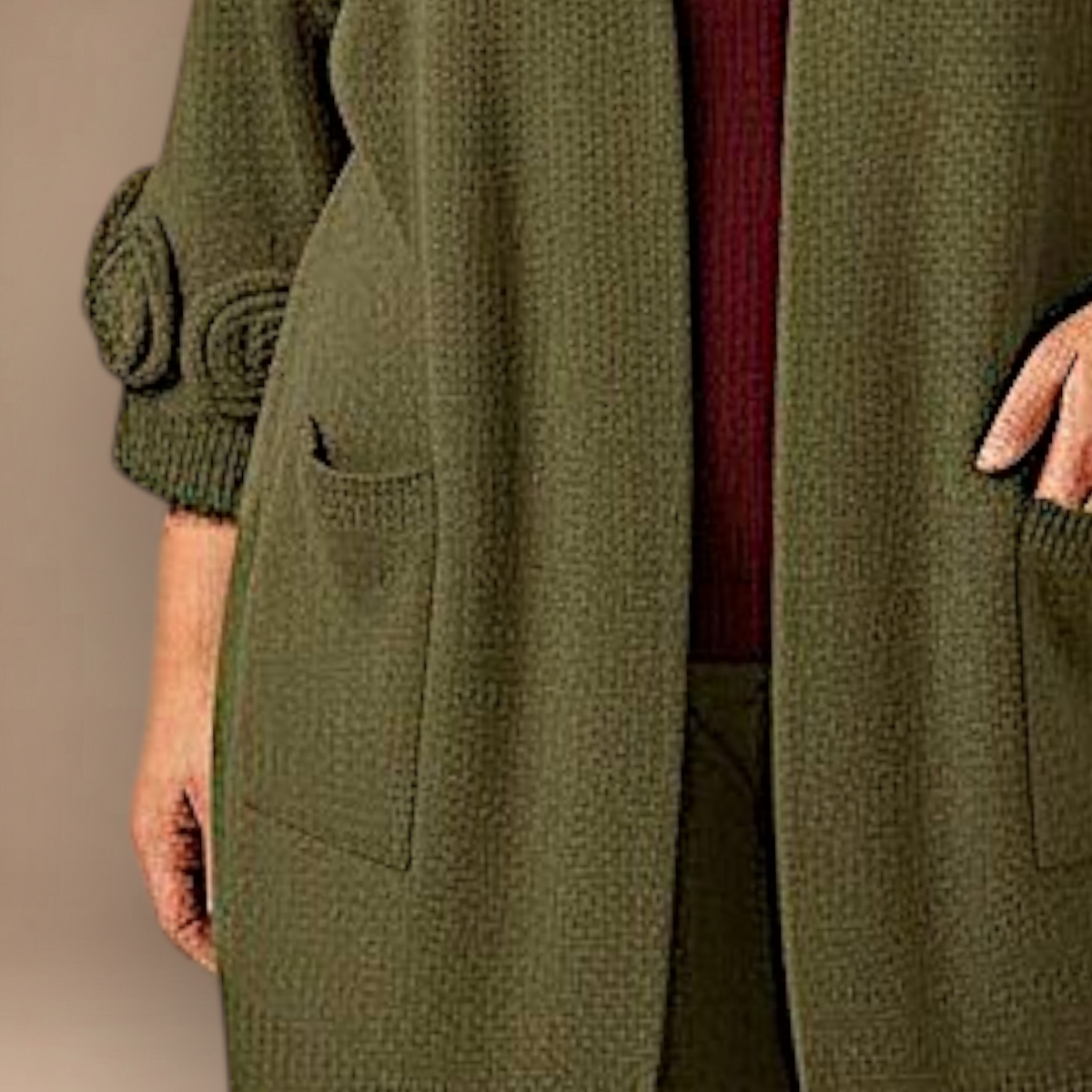 Maxi Cardigan effetto Lana Pigi