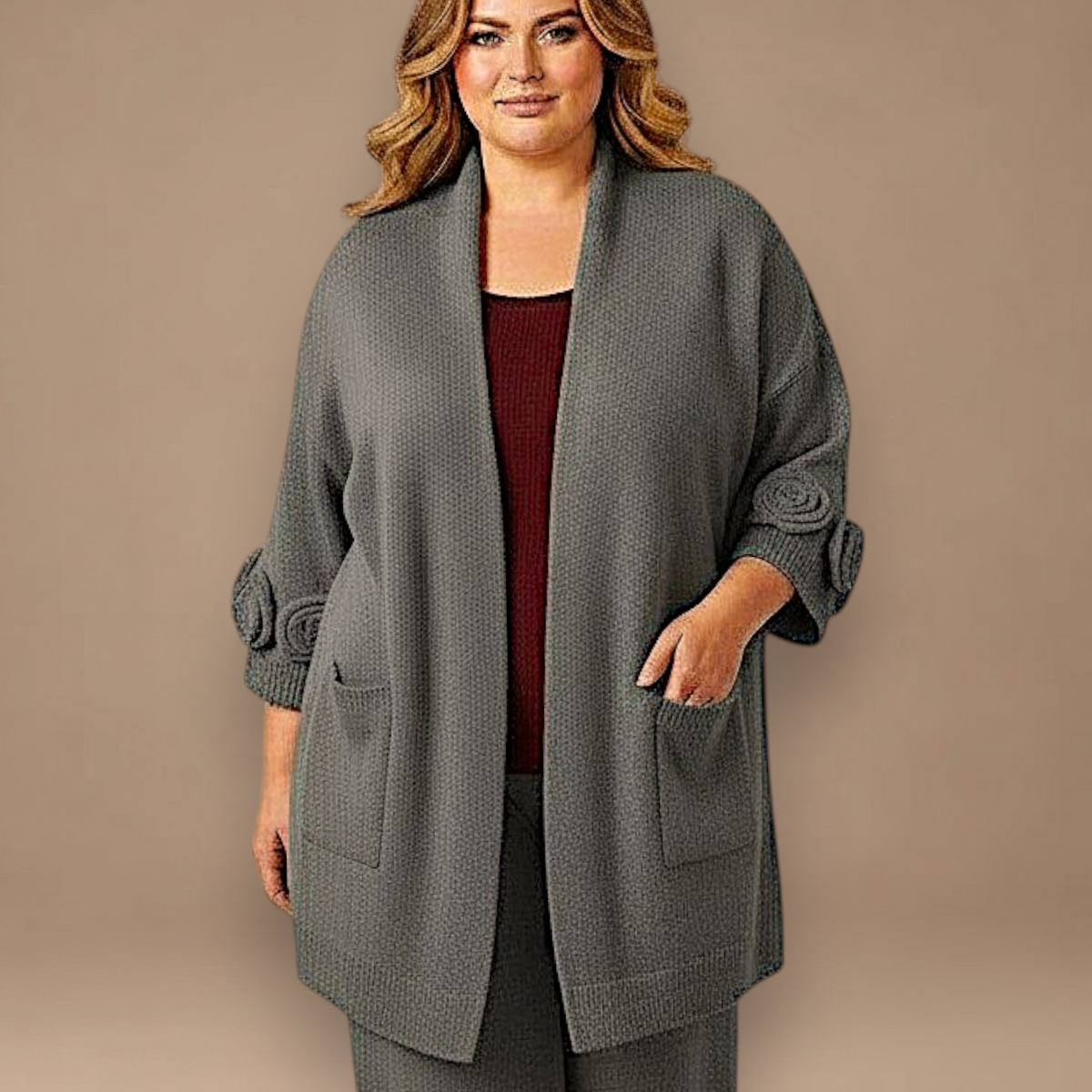 Maxi Cardigan effetto Lana Parsifal