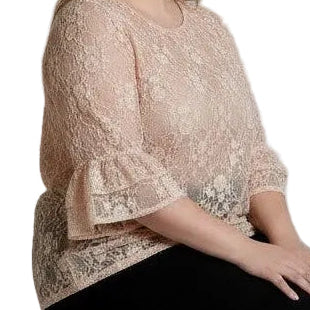 Maxi Maglia Trasparente in Pizzo Elasticizzato Sissi