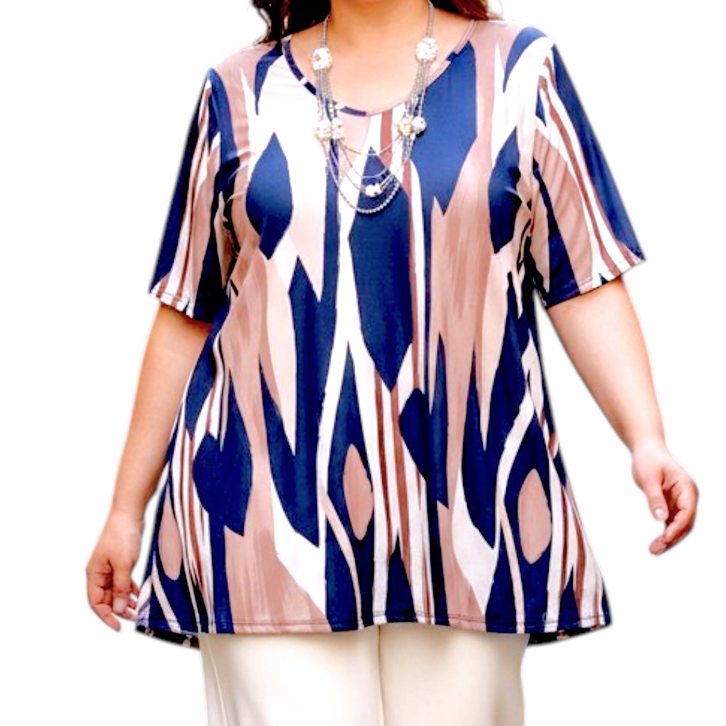 Maxi Maglia  Taglie Forti Elasticizzata Fabrizia