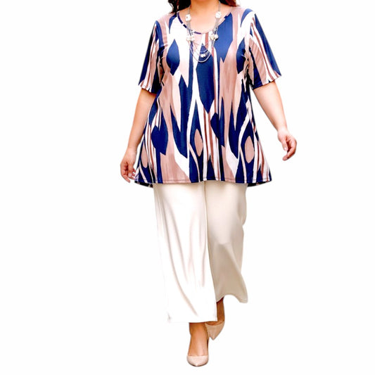 Maxi Maglia  Taglie Forti Elasticizzata Fabrizia