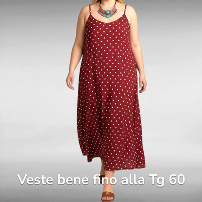 Maxi Abito 100% Viscosa Fantasia Ivette