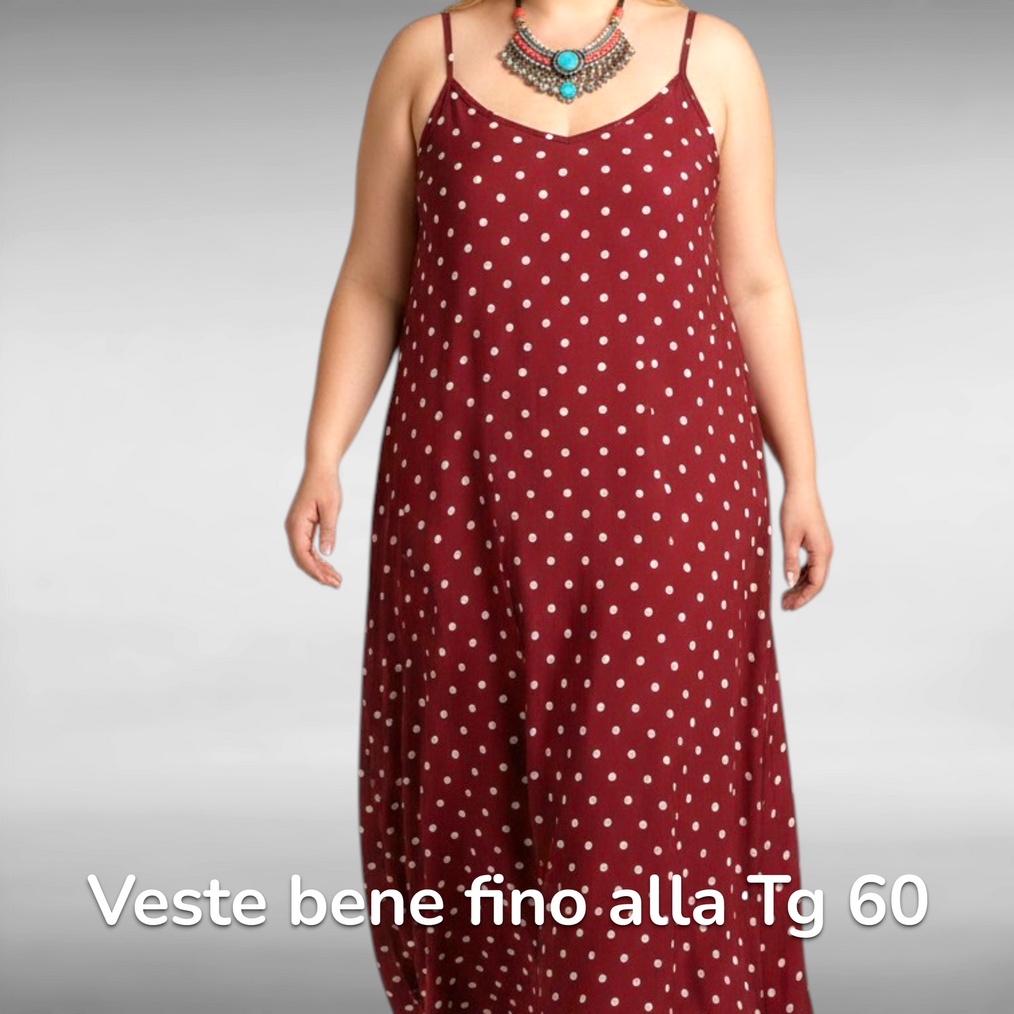 Maxi Abito 100% Viscosa Fantasia Ivette