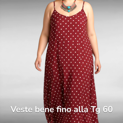 Maxi Abito 100% Viscosa Fantasia Ivette