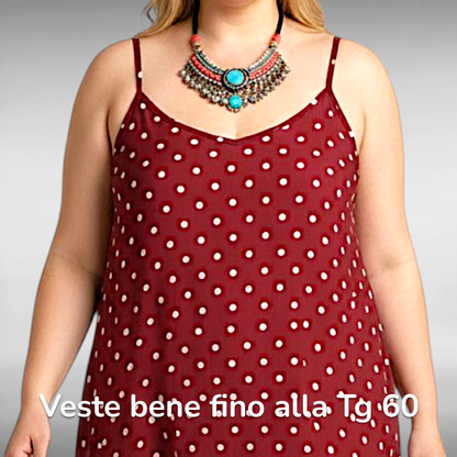 Maxi Abito 100% Viscosa Fantasia Ivette