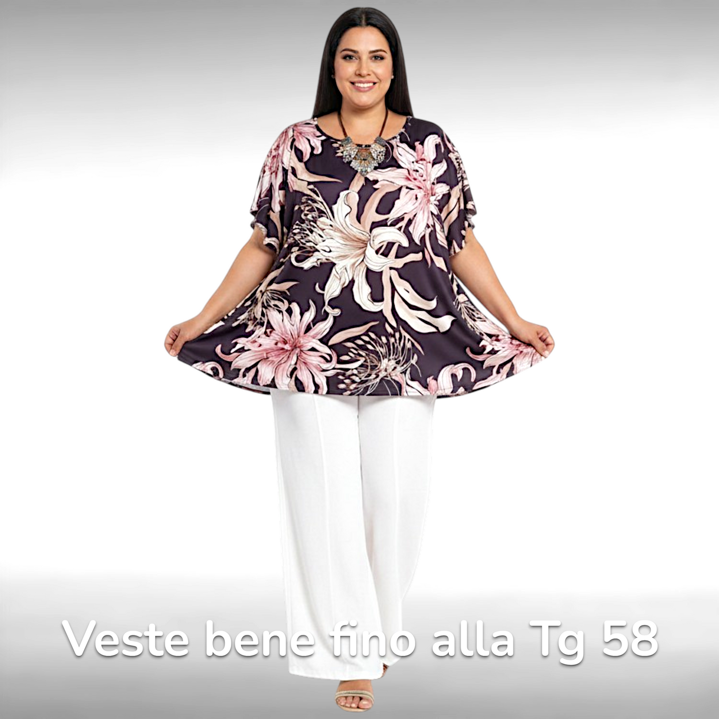 Maxi Maglia  Taglie Forti Elasticizzata Polly