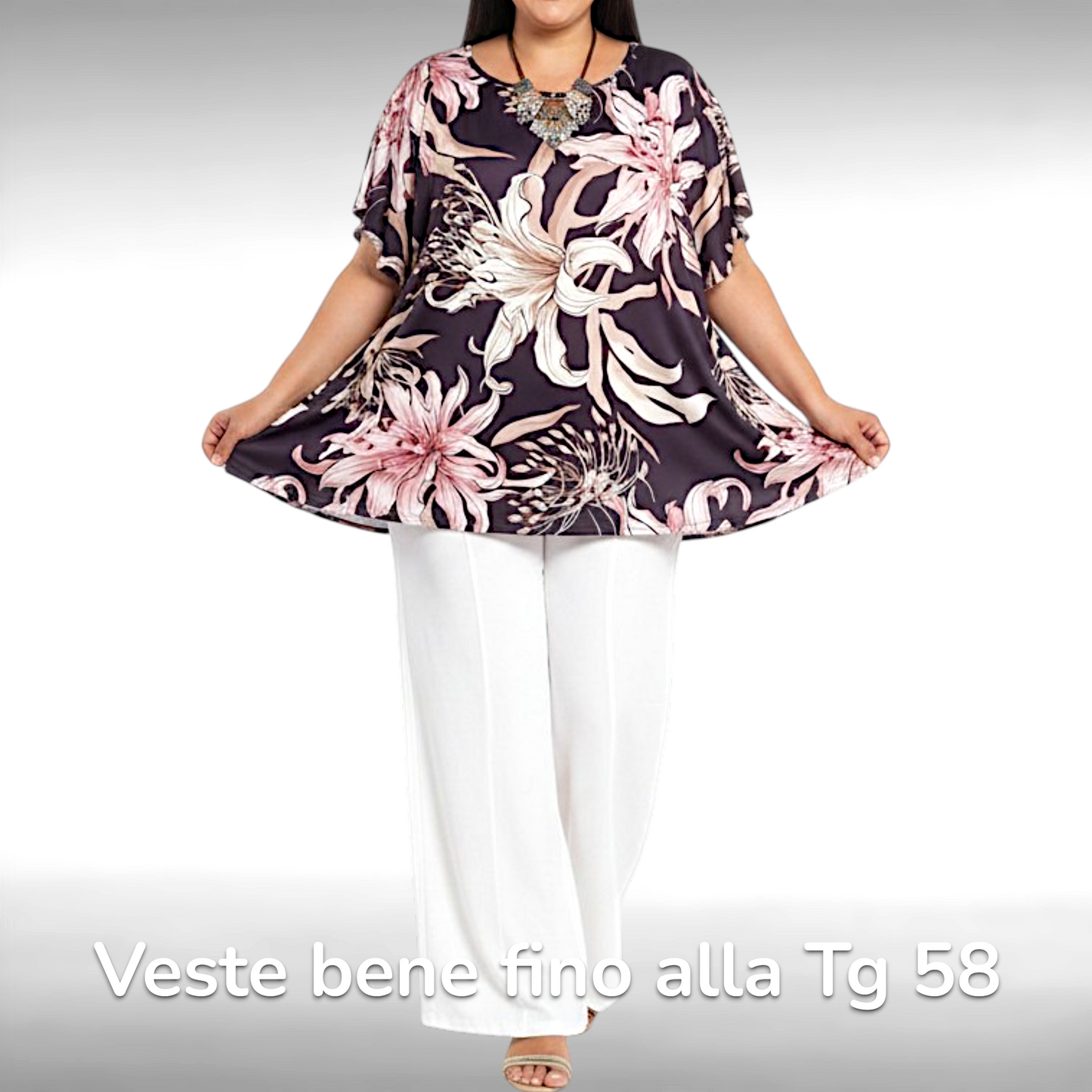 Maxi Maglia  Taglie Forti Elasticizzata Polly