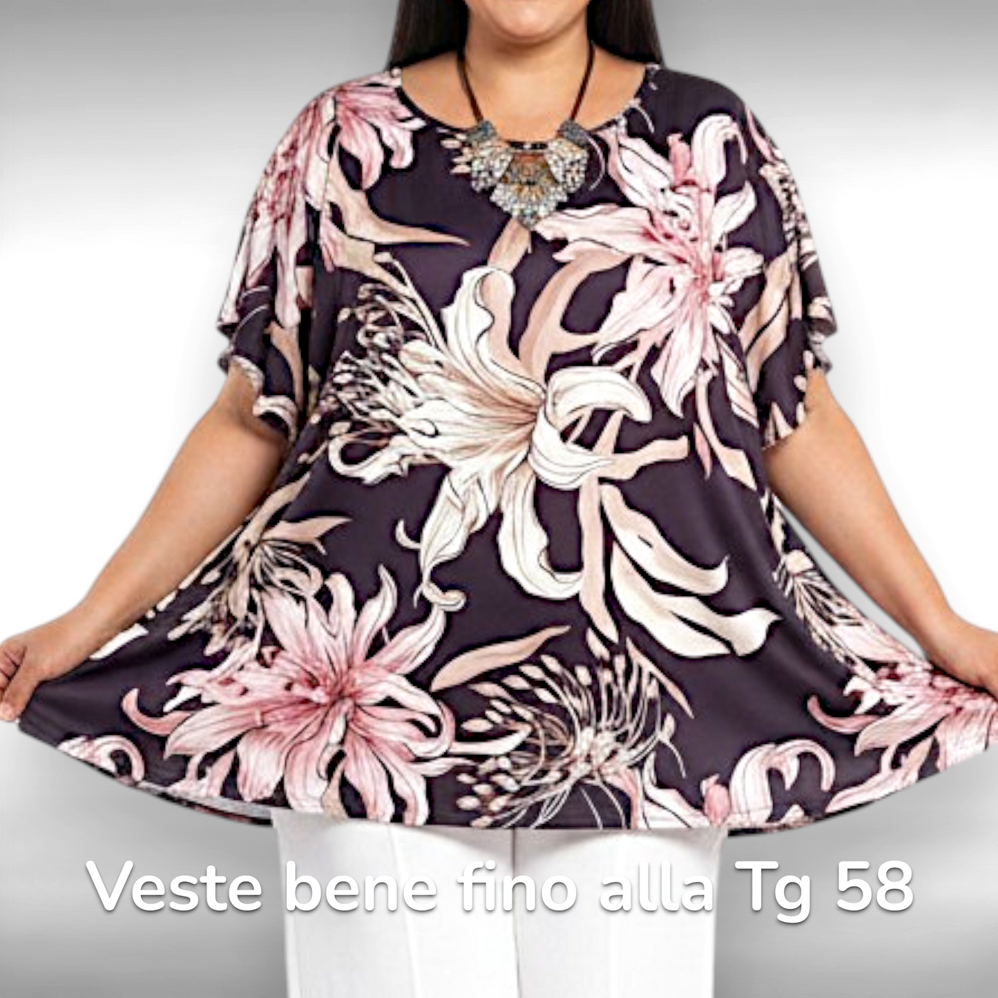 Maxi Maglia  Taglie Forti Elasticizzata Polly