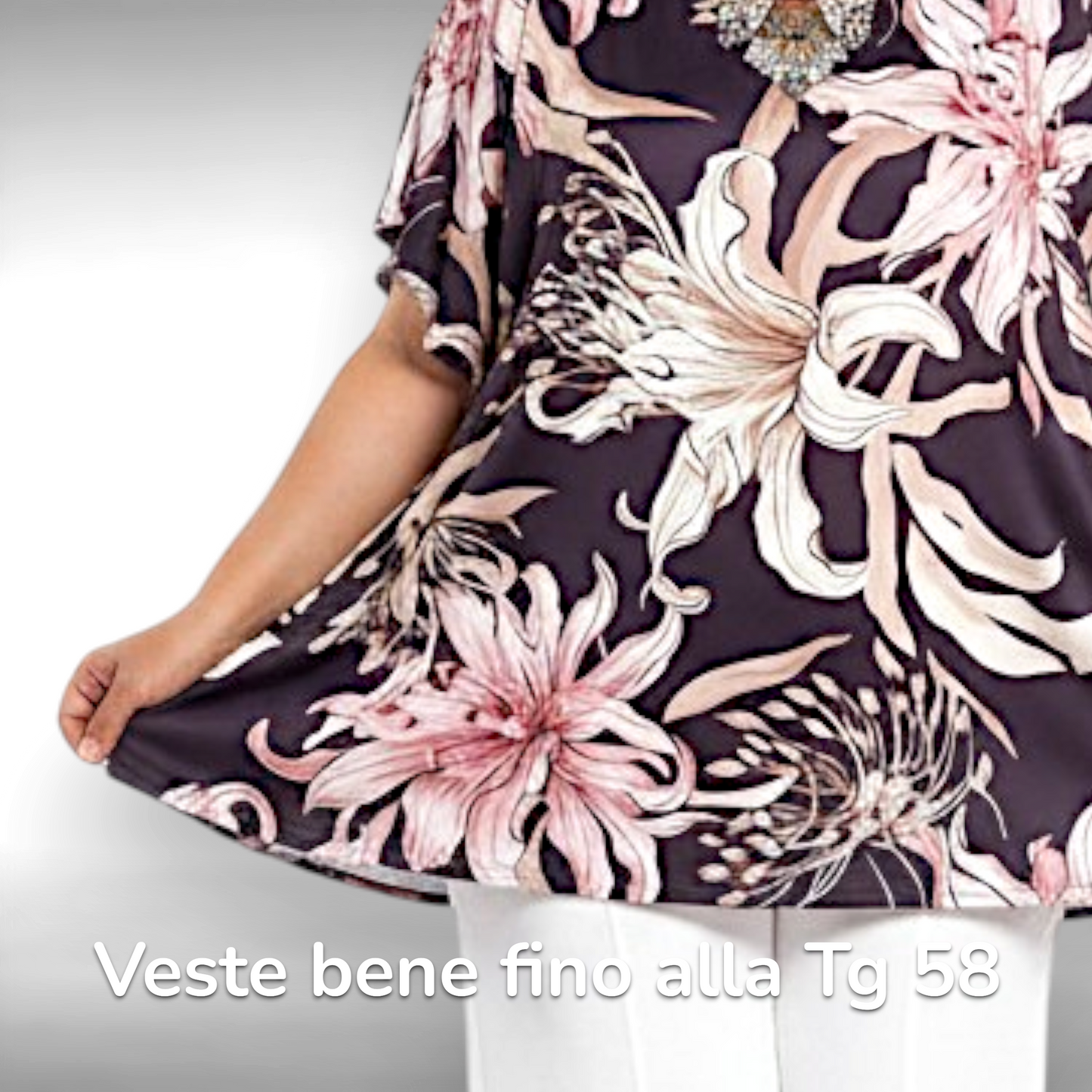 Maxi Maglia  Taglie Forti Elasticizzata Polly