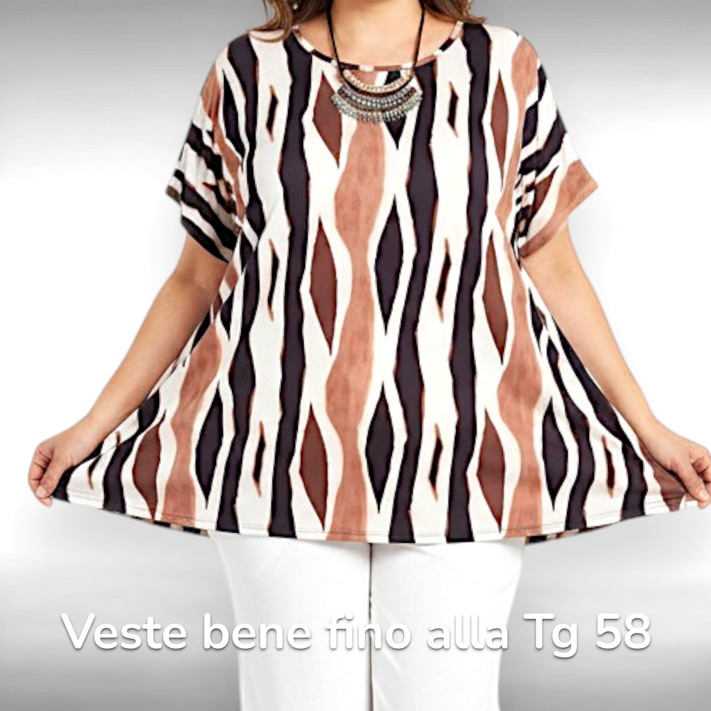 Maxi Maglia  Taglie Forti Elasticizzata Pretty