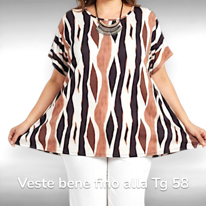 Maxi Maglia  Taglie Forti Elasticizzata Pretty