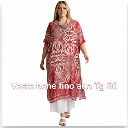 Maxi Maglia/Abito in Crepe Fantasia Sonia