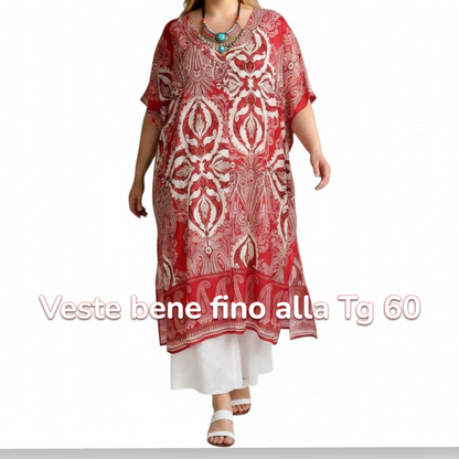 Maxi Maglia/Abito in Crepe Fantasia Sonia