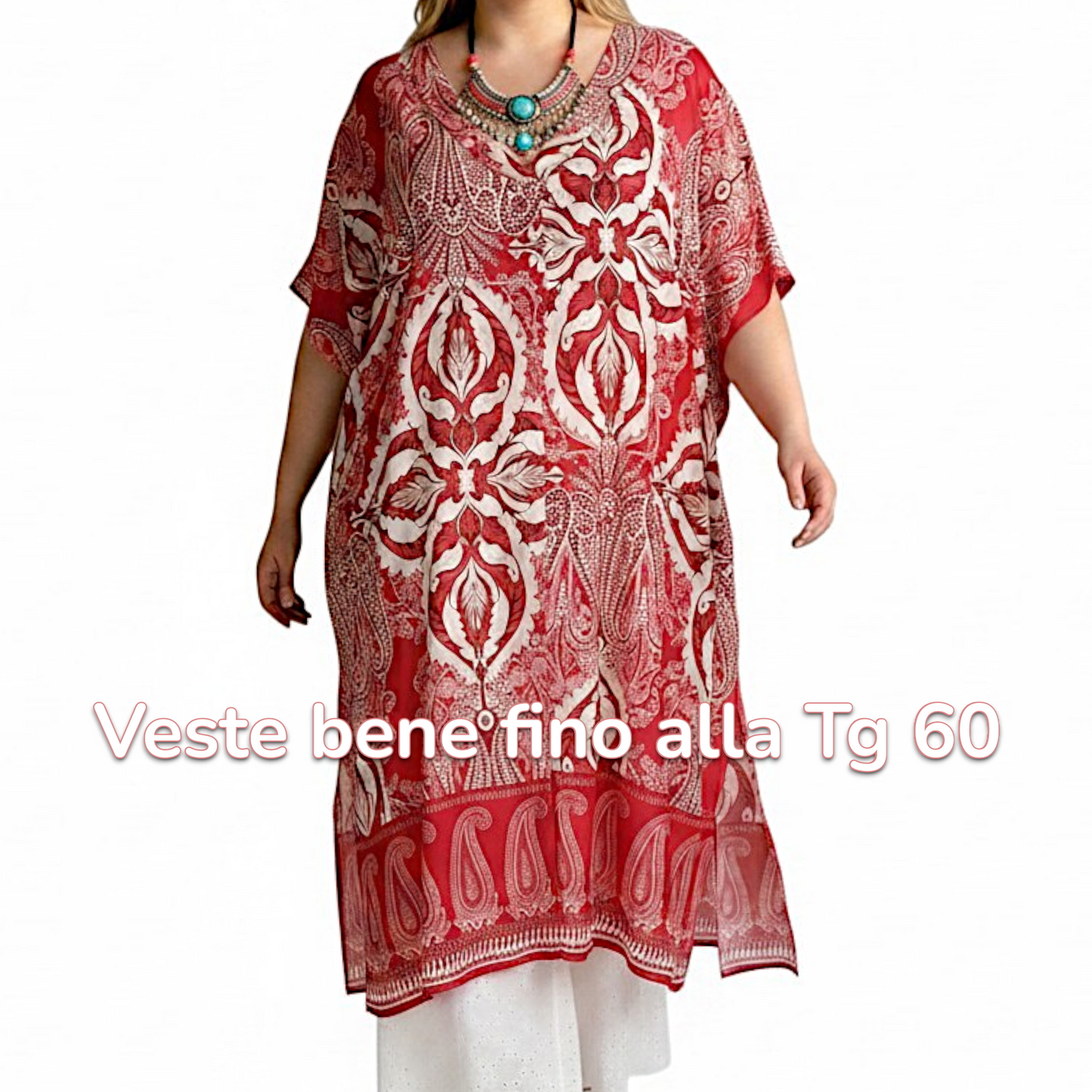 Maxi Maglia/Abito in Crepe Fantasia Sonia