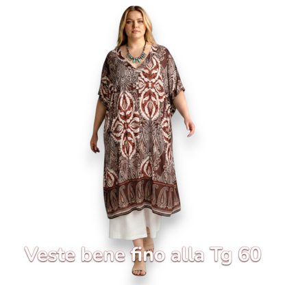 Maxi Maglia/Abito in Crepe Fantasia Sara