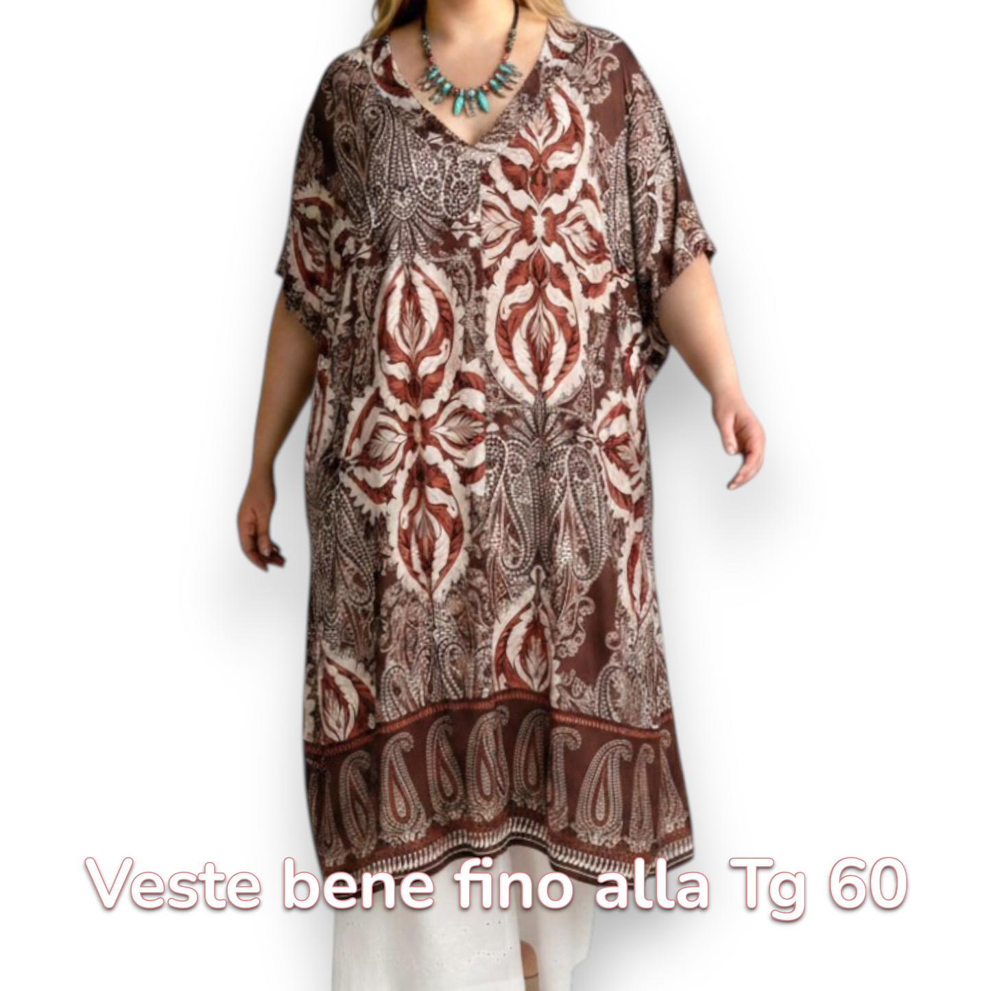 Maxi Maglia/Abito in Crepe Fantasia Sara