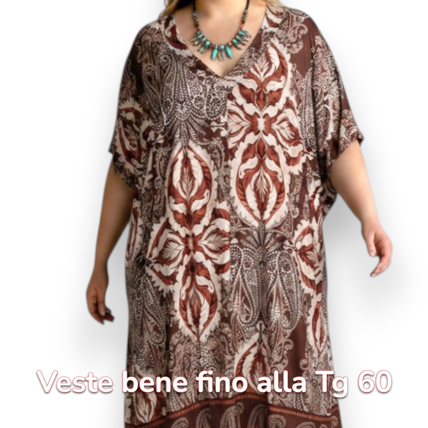 Maxi Maglia/Abito in Crepe Fantasia Sara