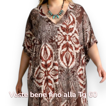 Maxi Maglia/Abito in Crepe Fantasia Sara