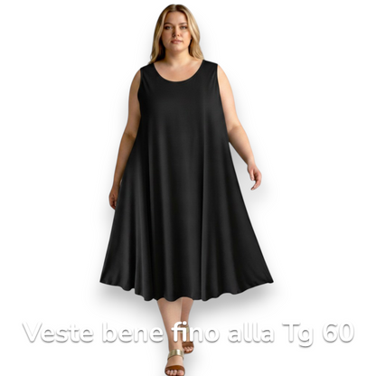 Maxi Abito in Crepe Elasticizzato Mariuccia