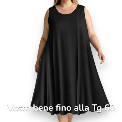 Maxi Abito in Crepe Elasticizzato Mariuccia