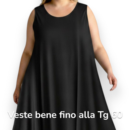 Maxi Abito in Crepe Elasticizzato Mariuccia