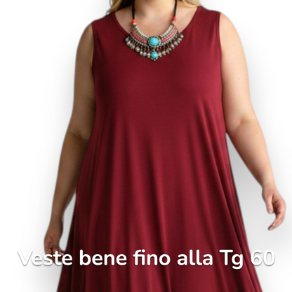Maxi Abito in Crepe Elasticizzato Marcella