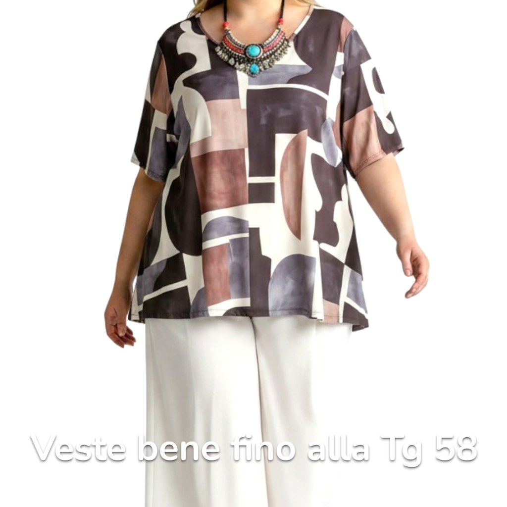 Maxi Maglia  Taglie Forti Elasticizzata Fabrizia