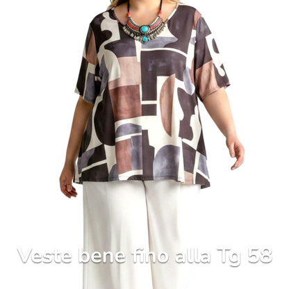 Maxi Maglia  Taglie Forti Elasticizzata Fabrizia