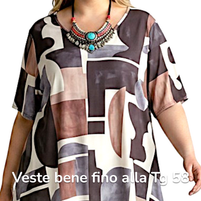 Maxi Maglia  Taglie Forti Elasticizzata Fabrizia