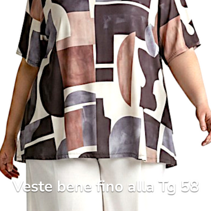 Maxi Maglia  Taglie Forti Elasticizzata Fabrizia