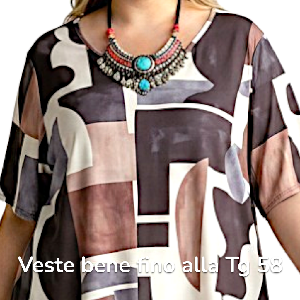 Maxi Maglia  Taglie Forti Elasticizzata Fabrizia